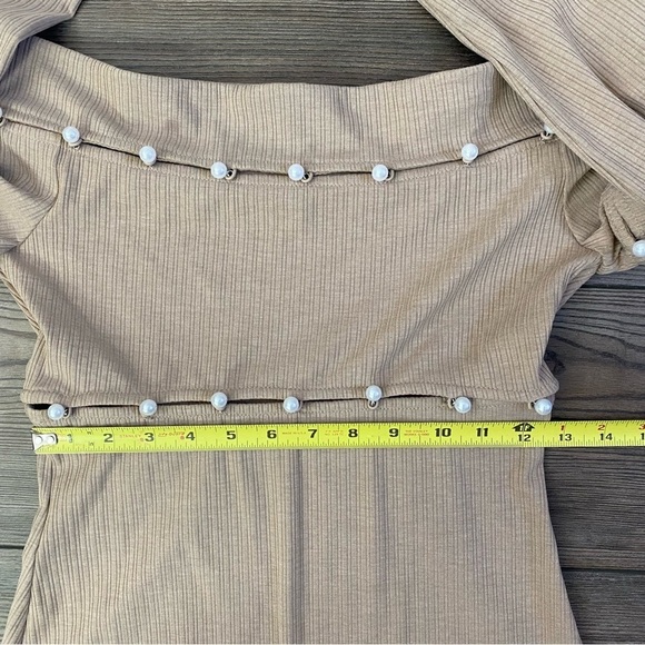 H:Ours Delhia Mini Dress In Camel - Picture 11 of 13